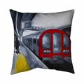 Begin Home Decor 26 x 26 in. People Waiting Metro-Double Sided Print Indoor Pillow 5541-2626-TR27